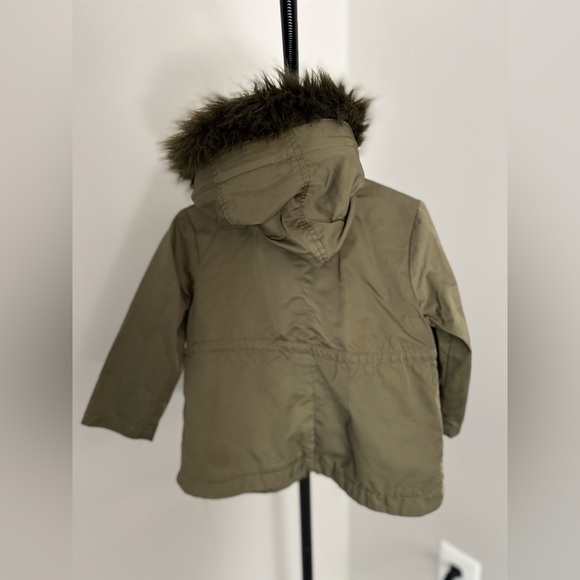 Zara Girls Green Coat - Picture 2 of 2